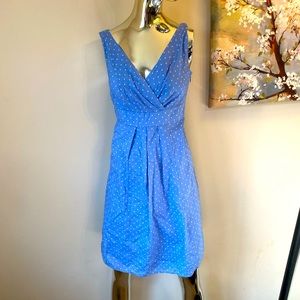 Lands end polka dotted dress